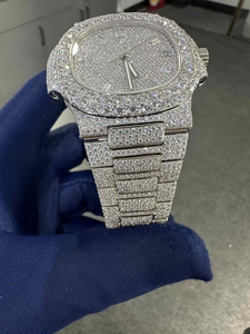 Ventas directas del fabricante de gama alta VVS Mossanite Watch Honeycomb Ice Set Luxury Hip Hop <span class=keywords><strong>Binbin</strong></span> Reloj personalizado 5711 - Product Image 6