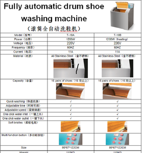 Lave-chaussures automatique commercial T-18A entièrement automatique à <span class=keywords><strong>tambour</strong></span> - Product Image 2