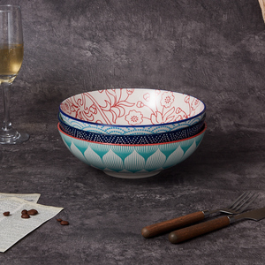 Bộ bát tô sứ hiện đại nhiều màu sắc, quà tặng, đồ dùng gia đình, bát đựng cơm dùng cho nhà ăn và tiệc tùng - Product Image 3