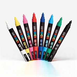 Marqueurs d'art UMI, marqueur acrylique liquide droit, pointe souple, stylo à <span class=keywords><strong>dessin</strong></span>, encre permanente, non effaçable, art pour étudiants - Product Image 2