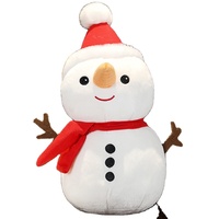 Ornements de noël en peluche pour enfants, jouets, bonhomme de neige, renard, animaux en peluche, cadeau de noël pour les tout-petits, nouvelle collection