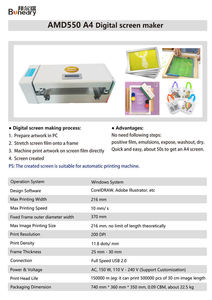 Presse à chaud numérique électrique automatique Bonedry 550A, neuve, pour usage domestique et industriel, machine à personnaliser par transfert thermique - Product Image 3