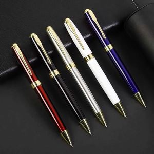 Custom PS-20250902-13 Business Classic Metal Ballpoint <b>Pen</b> with <b>Multi</b>-<b>Colored</b> Ink in Black Gold White for Business Corporate Use - Product Image 1