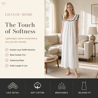 Nouvelle Robe de Nuit Longue en Coton Lavé pour l'Été, Sexy, à Lacets et Dos Nu, pour Femme, Décontractée, pour la Maison et la Détente