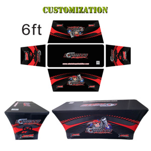 Publicidad Personalizada, Mantel Elástico de Spandex de 4 Pies, Cubierta para Mesa, Manteles de Lujo - Product Image 5