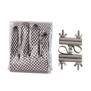 Jouet sexuel pour adultes, pinces à tétons en métal pour couple, bondage, fétiche, SM, jouet pour les seins avec manchon - Product Image 6