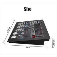 BOTAI DMX512 Console de contrôle d'éclairage manuel avec écran LCD 512 canaux effets intégrés 220V 8A courant de sortie