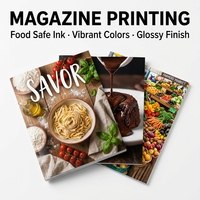 Livres personnalisés en carton rigide A4 avec impression offset, reliure parfaite, plastification pour catalogues, magazines, brochures