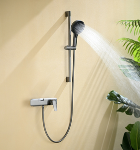 Robinet de salle de bain moderne de style italien, mural, en laiton, avec jet de <span class=keywords><strong>douche</strong></span> massant, cartouche céramique, garantie 5 ans - Product Image 1