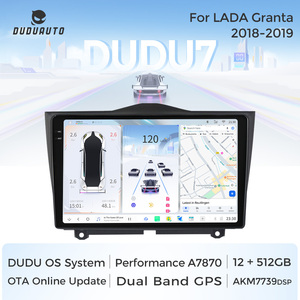 Duduauto เครื่องเสียงรถยนต์ UIS7870ระบบอัจฉริยะเครื่องเล่นมัลติมีเดียสเตอริโอส่วนหัว GPS สำหรับ <span class=keywords><strong>Lada</strong></span> granta CROSS 2018 -2019 - Product Image 6