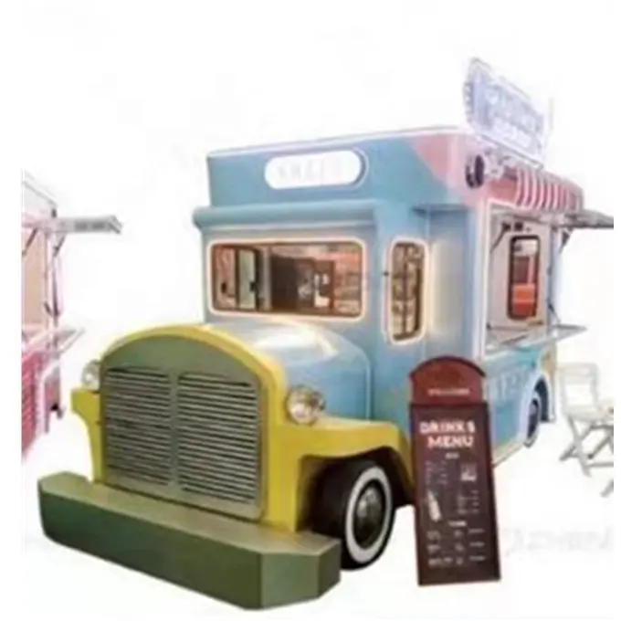 Bis zum EU-Standard inländische und ausländische aktive Nachfrage Vintage Food Truck (Qualitäts garantie)