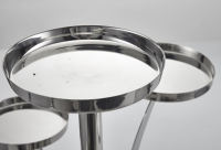 Support de présentation de gâteaux en acier inoxydable décoratif rotatif à 7 niveaux