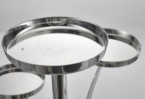 7-Tier <strong>Rotating</strong> Decorative Metal Stainless Steel Buffet <strong>Cake</strong> Display <strong>Stand</strong> - Product Image 3