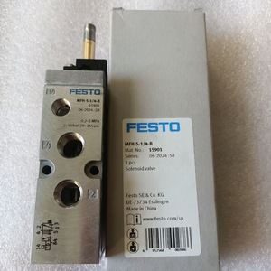 โซลินอยด์วาล์ว Festo รุ่น MFH-5-1/8-B 24 โวลต์ ดีซี แบบติดตั้งบนแผง สำหรับใช้งานในอุตสาหกรรม - Product Image 2