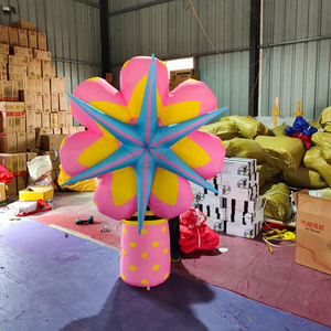 Modèle de fleur colorée personnalisé, logo gonflable, tissu Oxford imperméable, pour la Saint-Valentin, accessoires de confession dans <span class=keywords><strong>les</strong></span> centres commerciaux, accessoires de check-in - Product Image 6