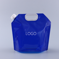 Sachet Doypack à bec verseur personnalisé imprimé 5L avec grande poignée, thermoscellé, pour emballage de liquides alimentaires et d'eau