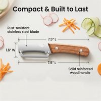 Multifunctionele handmatige metalen groenteschiller met roestvrijstalen mes voor gebruik in de keuken, geschikt voor aardappelen, fruit, groenten en wintermeloen.