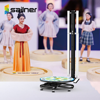 Scanner corporel 3D Sailner Su7 V4, acquisition rotative, diamètre 2,3 m, temps de numérisation de 5 secondes pour l'impression de portraits 3D