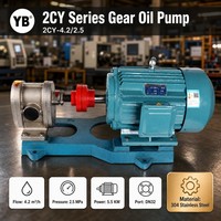 Pompe à huile à engrenages 2CY-4.2/2.5-B 70 LPM 5.5 KW en acier inoxydable 304, anti-corrosion, avec moteur électrique, pour l'approvisionnement B2B