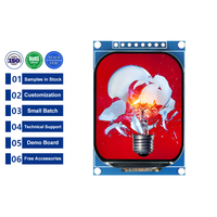 2.01 2 Inci 240*296 Modul Layar LCD TFT Serial SPI Kecil Persegi dengan Papan PCB Header 10 Pin JD9853 Panel Layar LCD Pabrik
