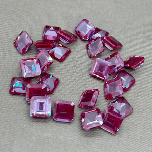 <span class=keywords><strong>Pierre</strong></span> d'Alexandrite de laboratoire, gemme en vrac, certifiée AGL, à changement de couleur, taille Asscher, 0,3 ct à 5 ct, vente en gros pour la fabrication de bijoux - Product Image 2