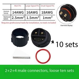 DC New Energy Hochstrom-Vergoldeter Lithium-Batterie-Controller-Anschluss mit 2+2+4 Fair-Source-Buchse - Product Image 3