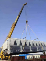 400 kW 50 hp HVAC haute efficacité refroidi par air unité de refroidissement à vis double compresseurs Central Condition Free Cooling