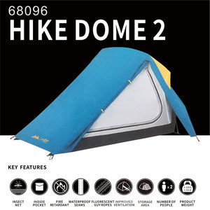 Ultralight 1-Person Double-Layer Camping <b>Tent</b> Waterproof with Footprint for Summer Adventures - Product Image 2