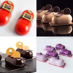 Moule à gâteau en mousse Tangchu, petit format, ovale, pour glace, chocolat, ustensile de cuisson en silicone, résistant au four - Product Image 3