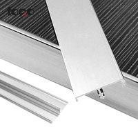 Moulage en U flexible Toco, profilé en aluminium en forme de T, garniture décorative en forme de T, bande de finition en métal en forme de T, bordure de carrelage, bande de bordure