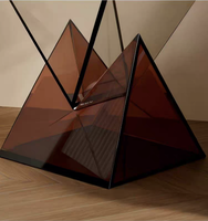 Vitrine latérale en acrylique transparent, étagère de rangement commerciale pour les magasins, les centres commerciaux et les expositions