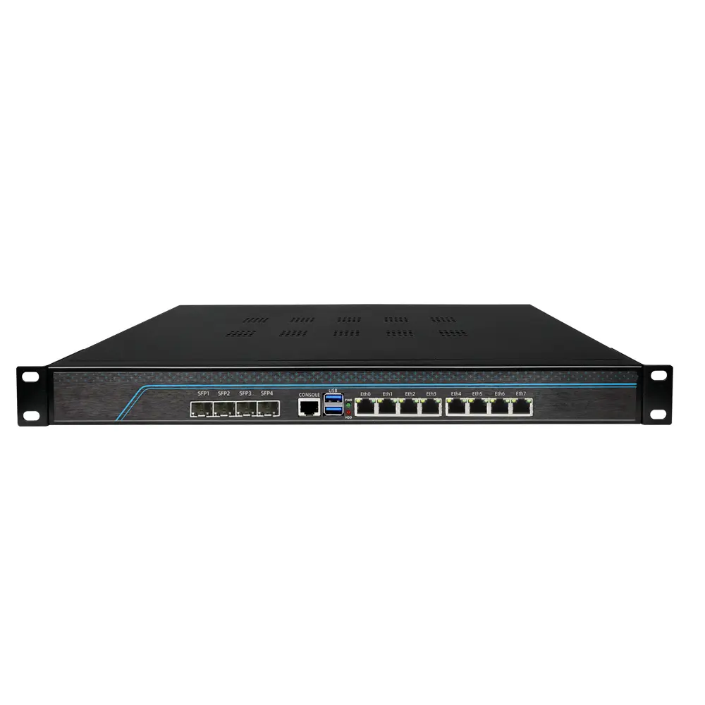 E Customized i3-3120M 82574L 4Optical port System Processors 8 Lan PortFirewall Soft route Server Network Appliance