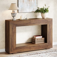 Table console moderne convertible en MDF de 47 pouces pour entrée, rangement industriel, couloir, table d'appoint, salon