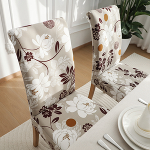 <span class=keywords><strong>Set</strong></span> di 4 Coprisedia per Sala da Pranzo con 1 Coprisedia per Panca, Elasticizzato, Lavabile, Stampato, Protezione per Sedie Parsons - Product Image 5