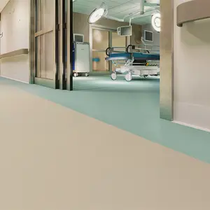 Pisos de PVC de alta qualidade com design moderno, piso antiestático ESD homogêneo para oficinas e hospitais