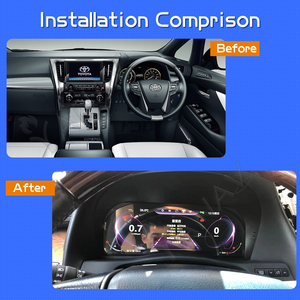 แผงหน้าปัดรถยนต์ดิจิทัล LHD RHD USB Linux Virtual ห้องนักบินวัดความเร็วสำหรับ Toyota Alphard Vellfire 30 SERIES - Product Image 6