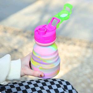 Food-Grade Silicone Collapsible Travel <b>Mug</b>-Leak Proof <b>Large</b> Capacity Sports Design - Product Image 6