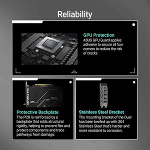 Tarjeta Gráfica Dual GeForce RTX 5050 8GB GDDR6 OC Edition (PCIe 5.0, GDDR6, DLSS 4, 2.1b, DisplayPort de 2 Ranuras, Diseño de Ventilador Axial-tech, 0dB Dual - Product Image 5