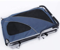 Poussette pour Animal de compagnie, voiturette de jogging grande taille pour 2 chiens, poussette respirante d'animaux avec 4 roues et espace de rangement pour Animal de compagnie