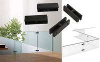 ALD Clôture en verre pour balcon Main courante en acier inoxydable Garde-corps en verre pour intérieur extérieur Quincaillerie de garde-corps en verre