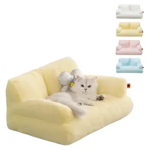 Hot Bán Fluffy Con Chó Mèo Sofa Giường Thoải Mái Mềm Chống Trượt Giường Vật Nuôi Cho Con Chó Con Mèo Con