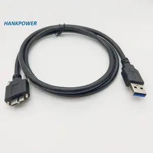 Factory Wholesale Micro usb 3.0 Industrial Camera USB 3.0 Male to Micro usb 3.0 plug with screw DLCW-L data cable