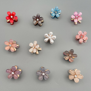 Super Fairy Hair Claw Clips Mujeres Small Rose Flowers Metal Mini Cute Hair Clips Niñas Exquisito Peinado Niños Accesorios para el cabello - Product Image 6