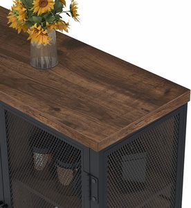 Factory Direct Industrial Sideboard Buffet <b>Cabinet</b> for Coffee Bar, Farmhouse Small Storage Bulk Wholesale - Product Image 2