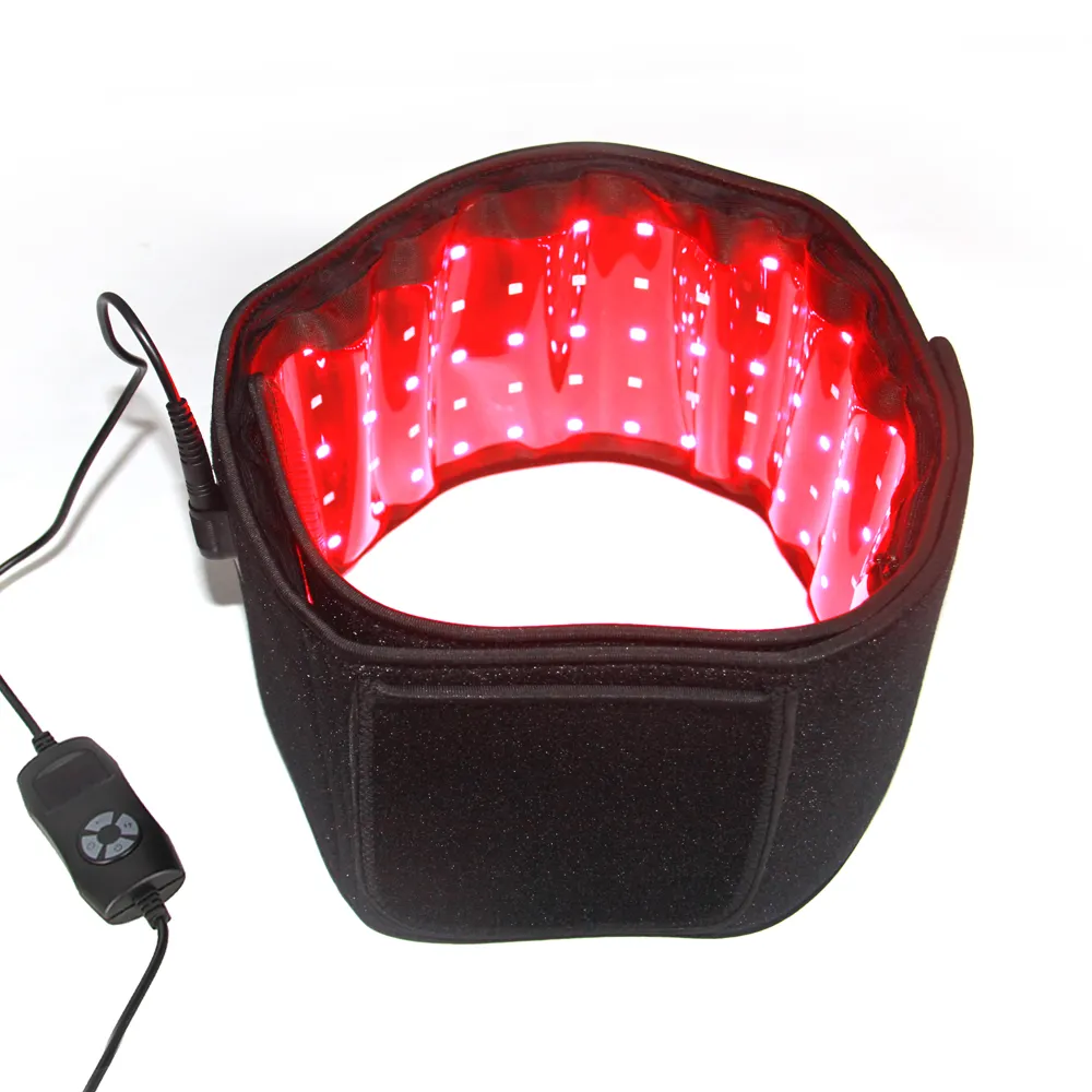 Hot Sale 660nm Red 850nm Near-Infrared Therapy Facial Led Light Therapy Wrap Pain Relief Belt For Body Massage Home And Spa Use