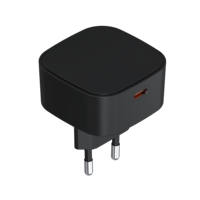 Cargador con Enchufe UK de 20W, Mini Adaptador de Corriente, Cargador USB Tipo-C y Tipo-A PD 3.0 de Carga Rápida para Teléfono Móvil y Auriculares