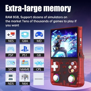 Console de jeu vidéo portable R36 Ultra X 4,5 pouces, 128 Go, 35 000 jeux préchargés, système d'exploitation Linux, batterie 3000 mAh, écran IPS, design portable - Product Image 4