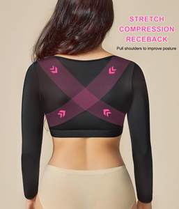 Faja Shapewear à fermeture frontale haute compression <span class=keywords><strong>soutien</strong></span>-<span class=keywords><strong>gorge</strong></span> d'<span class=keywords><strong>augmentation</strong></span> <span class=keywords><strong>mammaire</strong></span> <span class=keywords><strong>post</strong></span>-cancer chirurgical - Product Image 2