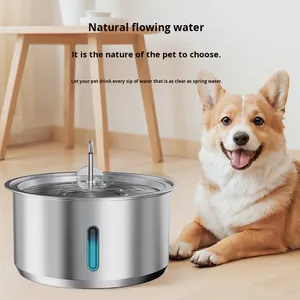 For New Charge 304 Stainless Steel <strong>Pet</strong> Water Dispenser 11L Automatic Circulation Filtered Fresh Water Solid Cat Dog Drinking - Product Image 2