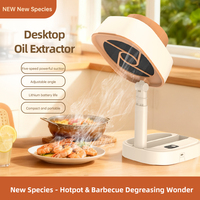 High-Suction Portable Desktop Range Hood Smoke Extractor Rechargeable Power Energy Efficient A+++ Mechanical Control for